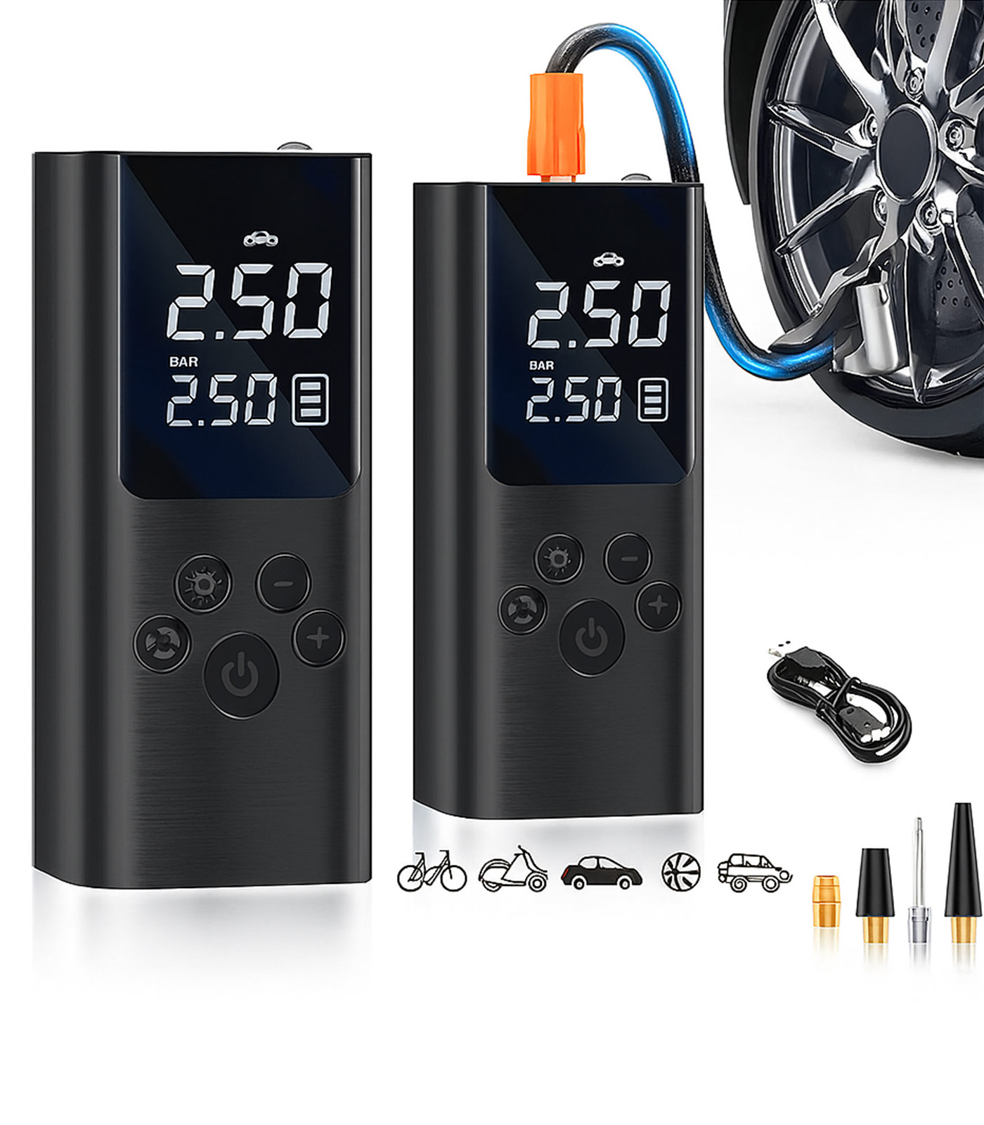 sarjli-lastik-sisirme-pompasi-kablolu-80w-aydinlatma-ve-basinc-gostergesi-ile-komple Şarjlı Lastik Şişirme Pompası Kablolu 80W Aydınlatma ve Basınç Göstergesi ile Komple Set - Görsel 1